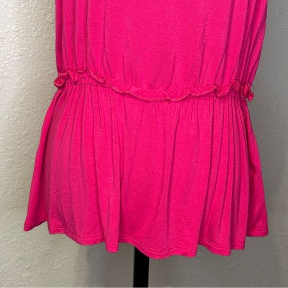 Harper 241 Women's Fuchsia Pink Sleeveless Peplum Top Large - Picture 3 of 11